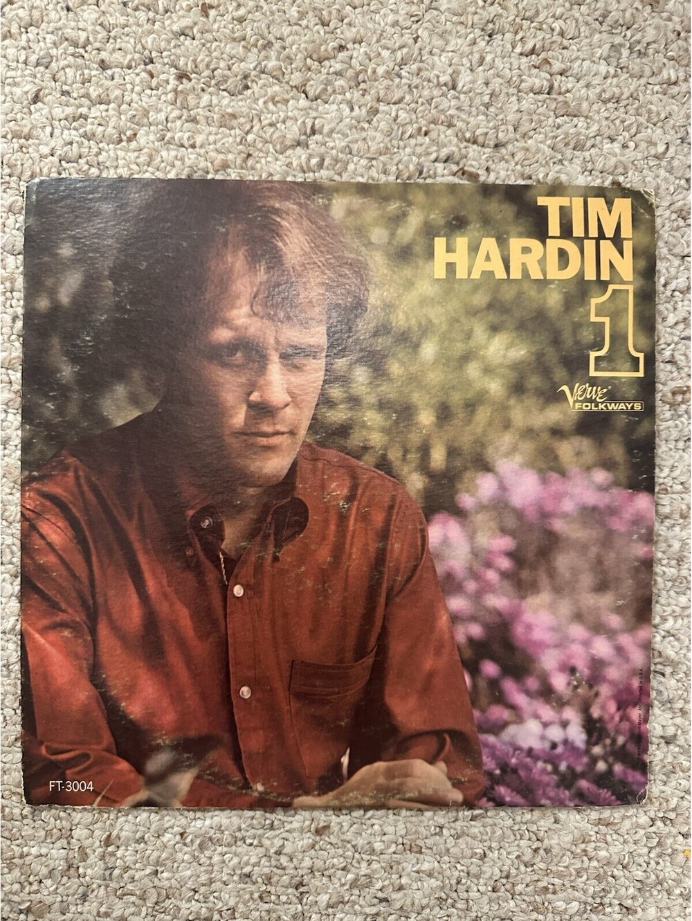 Tim Hardin 1 One Vinyl LP Verve Folkways FT-3004 Mono 1966 Folk Rock Record